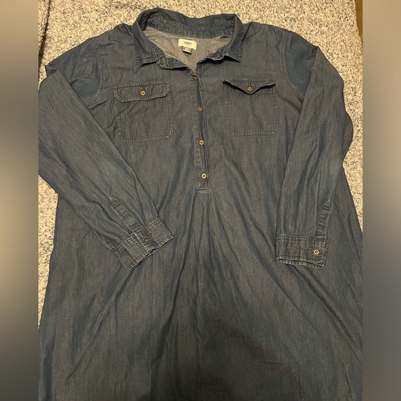 Old Navy Jean Shirt Dress ‼️🔥 Plus size - Picture 5 of 8